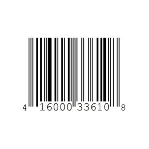 White Barcode Label